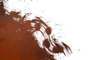 Taranmış Boyalı Soyut Arkaplan. Vahşi kaotik fırça darbeleri. Boya darbeleri. 2D İllüstrasyon. Fırça darbeli resim. 