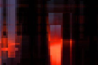 Fütürist soyut geometrik duvar kağıdı. Geometrik renkli şekiller. Dikdörtgen şekilli arka plan. Bir teknolojinin dijital illüstrasyonuName.