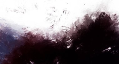 Canlı fırça darbeleriyle boyanmış. Renkli desenli resim. Fırçalanmış duvar kağıdını boya.