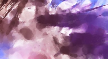 El yapımı sürreal soyut desenli suluboya. Modern sanatsal resim. 2D çizim. Arkaplan boyası karışımı. Yaratıcı duvar sanatı. Çağdaş sanat