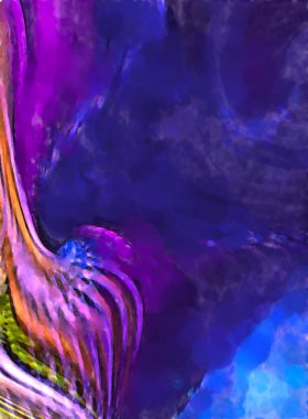 Modern sanat. Renkli çağdaş sanat eserleri. Renkli boya darbeleri. Soyut arkaplanda fırça darbeleri. fırça boyası.