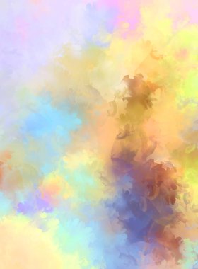 Sanatsal soyut arkaplan. Doku boyalı duvar kağıdı. Boya darbeleriyle yaratıcı bir illüstrasyon. Fırça desenli resim.