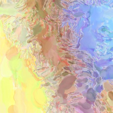 Soyut doku. Yüzeyde etkileyici el yapımı suluboya. Suluboya fırça darbeleri. Modern sanat. Çok renkli arkaplan. Çağdaş duvar sanatı. Renkli bir fon. 2d illüstrasyon.