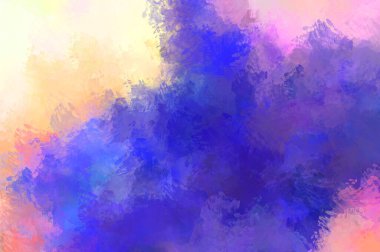 Boya darbeleri. 2D İllüstrasyon. Taranmış Boyalı Soyut Arkaplan. Fırça darbesi ile boyanmış. Modern sanat.