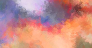 Sanatsal soyut arkaplan. Doku boyalı duvar kağıdı. Boya darbeleriyle yaratıcı bir illüstrasyon. Fırça desenli resim.