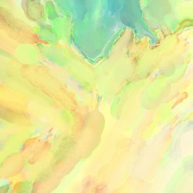 El yapımı sürreal soyut desenli suluboya. Modern sanatsal resim. 2D çizim. Arkaplan boyası karışımı. Yaratıcı duvar sanatı. Çağdaş sanat.