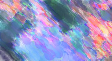 Çağdaş sanat. El yapımı resim. Modern sanat eserleri. Yüzeyde suluboya fırça darbeleriyle resim yapmak. 2D çizim. Sanatsal arkaplan resmi. Tablo üzerinde soyut resim. Renkli doku.