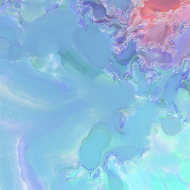 El yapımı sürreal soyut desenli suluboya. Modern sanatsal resim. 2D çizim. Arkaplan boyası karışımı. Yaratıcı duvar sanatı. Çağdaş sanat.