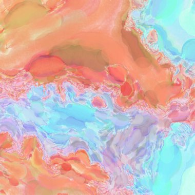 Çağdaş sanat. El işçiliğinin renkli dokusu. Modern resim. Yüzeyde suluboya vuruşlar. Sanatsal arkaplan resmi. Tablo üzerinde soyut resim. Fırça darbeleri. 