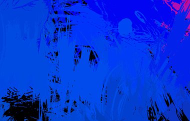 Sanatsal soyut arkaplan. Doku boyalı duvar kağıdı. Boya darbeleriyle yaratıcı bir illüstrasyon. Fırça desenli resim.