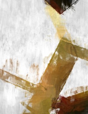 Soyut arkaplanda pürüzlü fırça darbeleri. Fırça boyası. Renkli boya darbeleri. Eşsiz duvar sanatı. Tuvaldeki modern sanat. Renkli çağdaş sanat eserleri. 