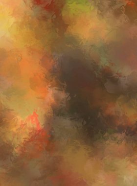 Renkli fırça darbelerinin 2D çizimi. Dekoratif desenli resim. canlı boya desenli arkaplan.