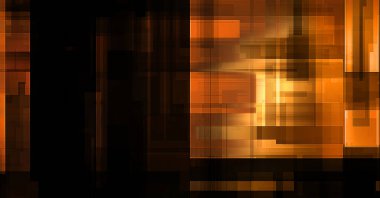 Renkli ve canlı geometrik şekiller katmanları var. Bir teknoloji planının dijital illüstrasyonu. Gelecekçi tasarım şablonu.