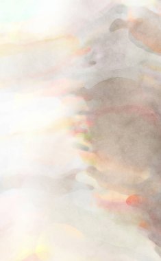 Yumuşak suluboya duvar kağıdı. Hafifçe fırçalanmış renkleri olan sanatsal bir resim. Pastel renkler arkaplana dokunmuş. Soyut duvar sanatı..