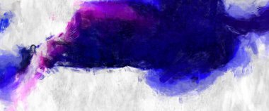 Soyut arkaplanda pürüzlü fırça darbeleri. Fırça boyası. Renkli boya darbeleri. Eşsiz duvar sanatı. Tuvaldeki modern sanat. Renkli çağdaş sanat eserleri. 