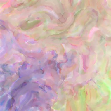 Pastel renklerde suluboya resim. Poster, duvar sanatı, afiş, kart, kitap kapağı ya da ambalaj için rahatlatıcı kompozisyonun yumuşak renkli çizimi. Modern fırça darbeleri resim.