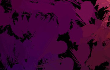 Vahşi fırça darbeleriyle yaratıcı soyut resim. Artistik fırça darbeleriyle donatılmış. Renkli ve canlı bir tasvir. Boyalı sanat.