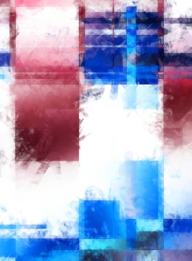 Modern sanat. Renkli çağdaş sanat eserleri. Renkli boya darbeleri. Soyut arkaplanda fırça darbeleri. Fırça boyası. Eşsiz duvar sanatı.