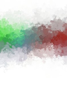 Canlı fırça darbeleriyle boyanmış. Renkli desenli resim. Fırçalanmış duvar kağıdını boya.