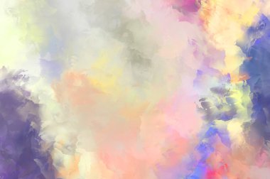 Renkli fırça darbelerinin soyut arkaplanı. fırçalanmış canlı duvar kağıdı. resmedilmiş sanat eseri. Eşsiz ve yaratıcı illüstrasyon.