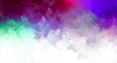 Renkli fırça darbelerinin 2D çizimi. Dekoratif desenli resim. canlı boya desenli arkaplan.