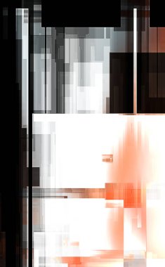 Renkli ve canlı geometrik şekiller katmanları var. Bir teknoloji planının dijital illüstrasyonu. Gelecekçi tasarım şablonu.