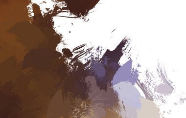 Duvar sanatı Eşsiz ve yaratıcı illüstrasyon. Fırça darbesi ile boyanmış. Renkli fırça darbelerinin soyut arkaplanı. Fırçalanmış canlı duvar kâğıdı. Boyalı sanatsal yaratım.