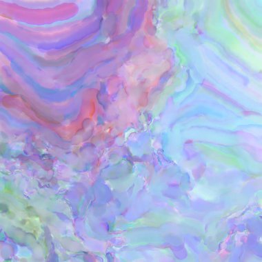 Çağdaş sanat. El işçiliğinin renkli dokusu. Modern resim. Yüzeyde suluboya vuruşlar. Sanatsal arkaplan resmi. Tablo üzerinde soyut resim. Fırça darbeleri.