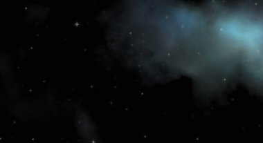 Galaksi uzayındaki yıldız alanı renkli nebula ile. Uzayın derinliklerinin bilim kurgu geçmişi. Ruhsal duvar kağıdı.