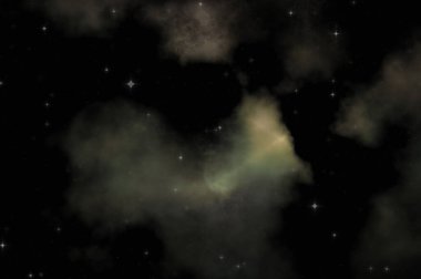 Galaksi uzayındaki yıldız alanı renkli nebula ile. Uzayın derinliklerinin bilim kurgu geçmişi. Ruhsal duvar kağıdı.