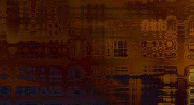 Soyut arkaplan. Yaşlanmış grunge dokusunda geometrik elementler. Farklı renk desenli grafiksel illüstrasyon.