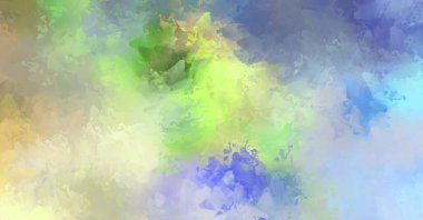 Renkli fırça darbelerinin 2D çizimi. Dekoratif desenli resim. canlı boya desenli arkaplan.