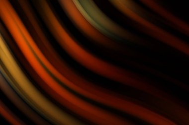 Siyah arka planda renkli düz çizgiler. Sıvı ve sıvı renkli dalgalar karanlıkta akıyor. Duvar kağıdı, afiş, arkaplan, kart, kitap, kapak, poster, afiş, broşür