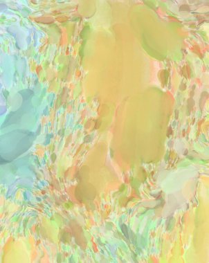 Pastel renklerde suluboya resim. Poster, duvar sanatı, afiş, kart, kitap kapağı ya da ambalaj için rahatlatıcı kompozisyonun yumuşak renkli çizimi. Modern fırça darbeleri resim.