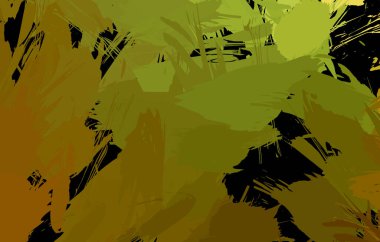 Vahşi fırça darbeleriyle yaratıcı soyut resim. Artistik fırça darbeleriyle donatılmış. Renkli ve canlı bir tasvir. Boyalı sanat.