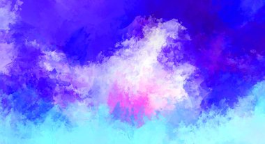 Modern sanat. Taranmış Boyalı Soyut Arkaplan. Fırça darbesi ile boyanmış. Boya darbeleri. 2B Görüntü.