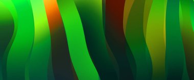 Soyut arkaplan. Renkli dalgalı tasarım duvar kağıdı. yaratıcı grafik 2D çizim. Dinamik şekilli modaya uygun sıvı örtüsü.