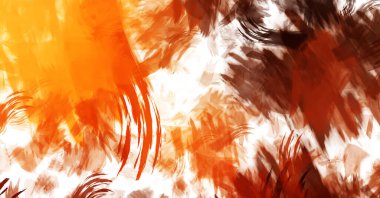 Sanatsal soyut arkaplan. Doku boyalı duvar kağıdı. Boya darbeleriyle yaratıcı bir illüstrasyon. Fırça desenli resim.