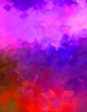 Modern sanat. Taranmış Boyalı Soyut Arkaplan. Fırça darbesi ile boyanmış. Boya darbeleri. 2B Görüntü.