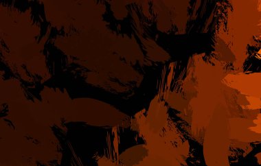 Vahşi fırça darbeleriyle yaratıcı soyut resim. Artistik fırça darbeleriyle donatılmış. Renkli ve canlı bir tasvir. Boyalı sanat.