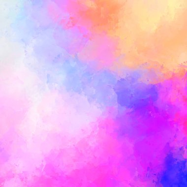 Yaratıcı soyut resim. Artistik fırça darbeleriyle donatılmış. Renkli ve canlı bir illüstrasyon. boyalı sanat.