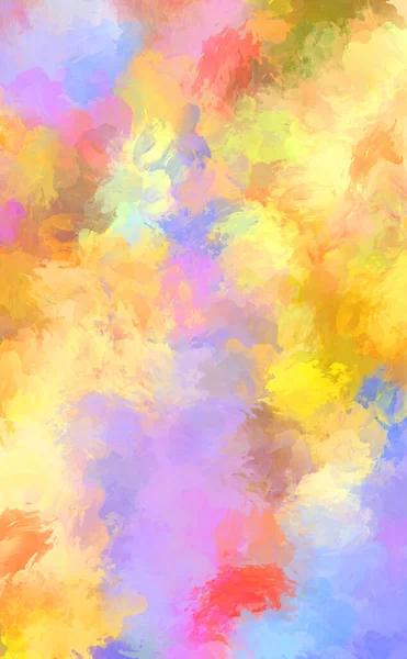 Artistic Vibrant Colorful Wallpaper Brushed Painted Abstract Background Brush Stroked — Stock Photo, Image