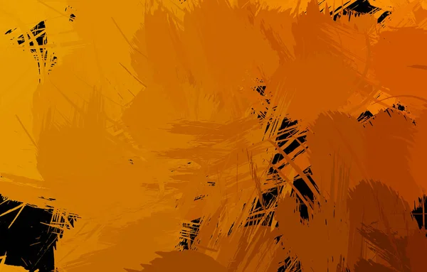 Vahşi fırça darbeleriyle yaratıcı soyut resim. Artistik fırça darbeleriyle donatılmış. Renkli ve canlı bir tasvir. Boyalı sanat.