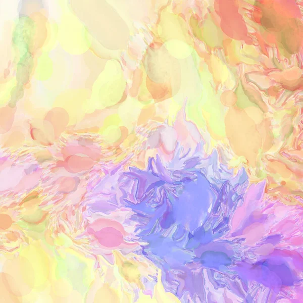 El yapımı sürreal soyut desenli suluboya. Modern sanatsal resim. 2D çizim. Arkaplan boyası karışımı. Yaratıcı duvar sanatı. Çağdaş sanat.