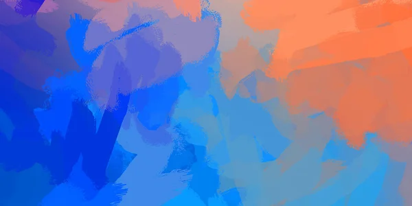 Abstrakti Tausta Värikkäitä Siveltimenvedot Harjattu Elinvoimainen Tapetti Maalattu Taiteellinen Luomus — kuvapankkivalokuva