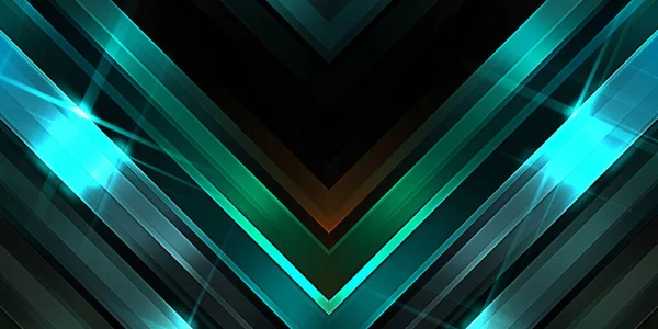 Abstract Shining Geometric Lights Background Fractal Symmetric Graphic Illustration Intersecting — Stock Photo, Image