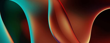 Soyut arkaplan. Değişken renk değişim dalgaları, dinamik hareketlerle. Işık dalgalarının neon renkli soyut tasarımı. Duvar kağıdı, afiş, arkaplan, kart, kitap illüstrasyonu, web sitesi.