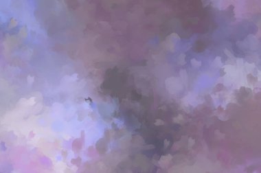 Renkli fırça darbelerinin 2D çizimi. Dekoratif desenli resim. canlı boya desenli arkaplan.