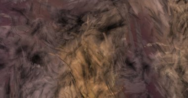 Modern sanat. Taranmış Boyalı Soyut Arkaplan. Fırça darbesi ile boyanmış. Boya darbeleri. 2B Görüntü