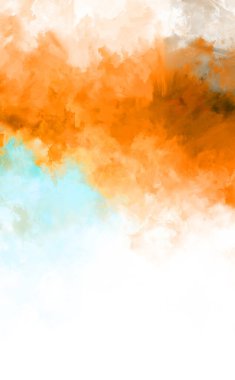 Renkli fırça darbelerinin 2D çizimi. Dekoratif desenli resim. canlı boya desenli arkaplan.